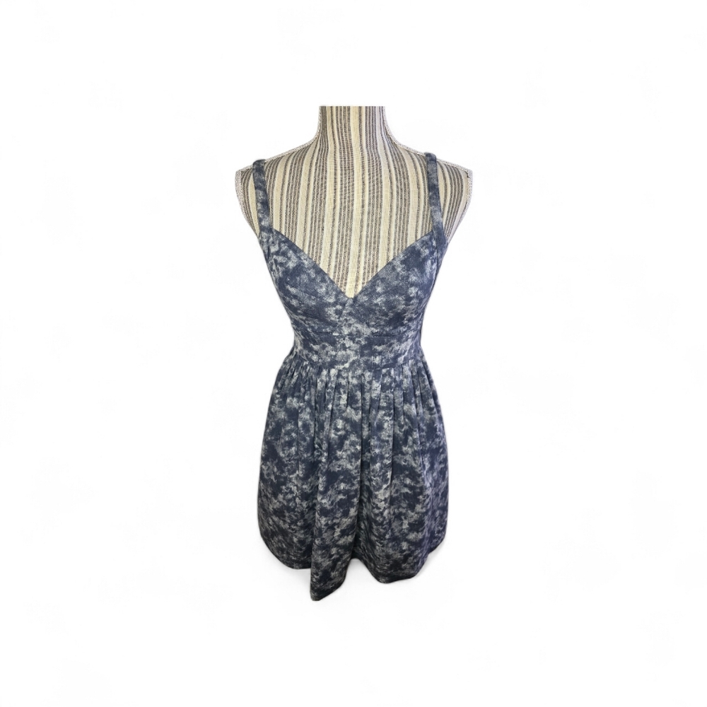 Funktional Women's Blue/Gray Patterned Dress Size S